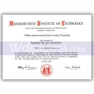 Massachusetts Institute of Technology graduation certificate